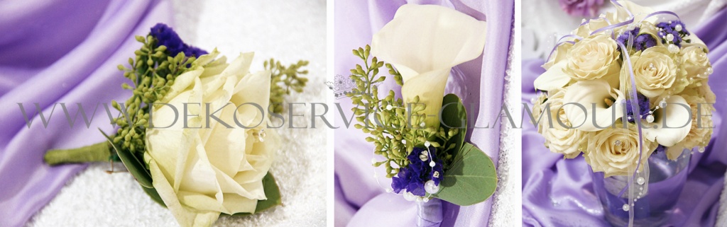 Lila dekoraion hochzeit